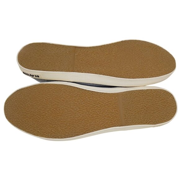 SeaVees Vegan Cotton Chambray Sneakers Coastal Minimalist Eco Retro Size 13 Blue